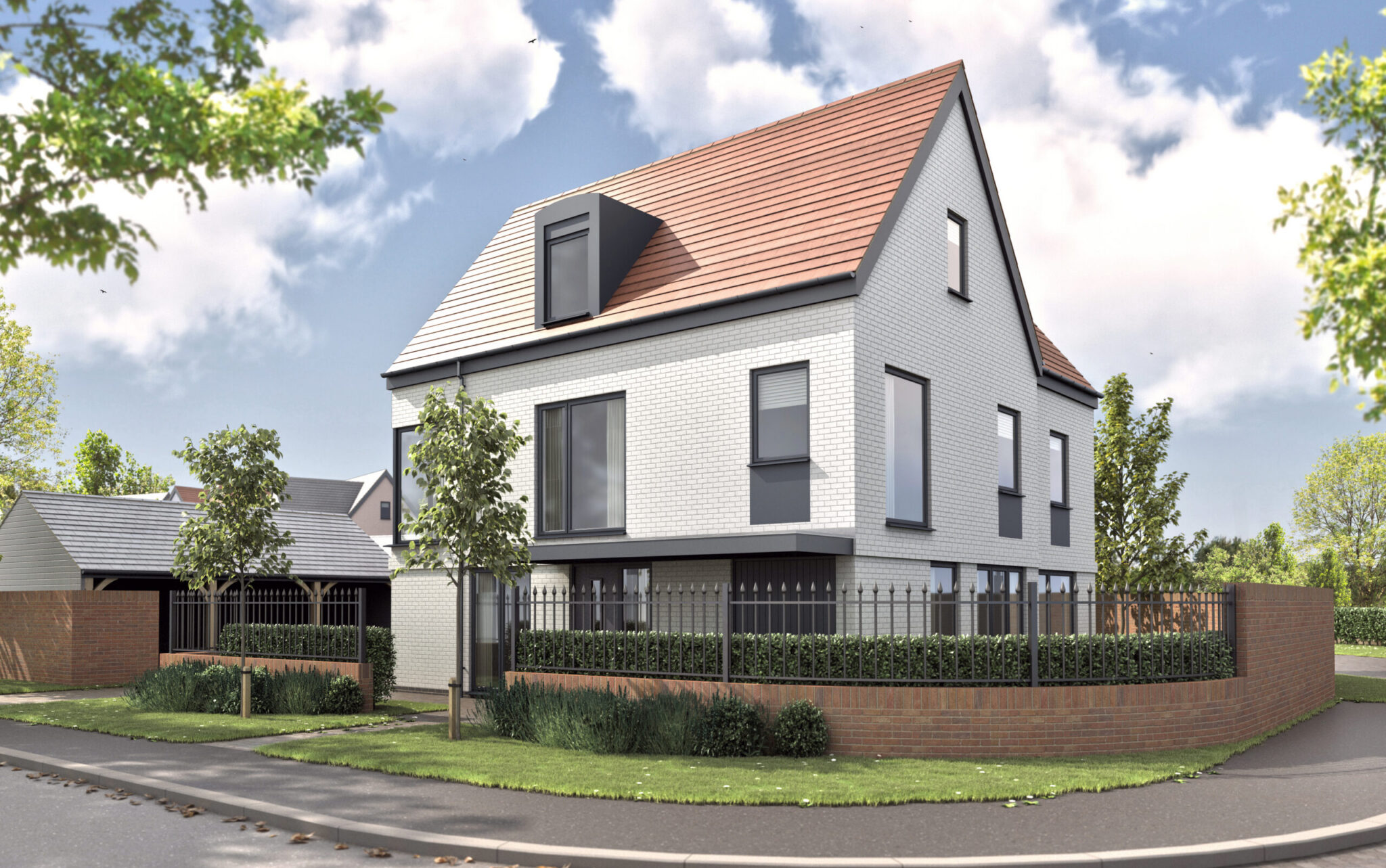 A detached five bedroom new home for sale at Abbey Walk in Coggeshall, Essex