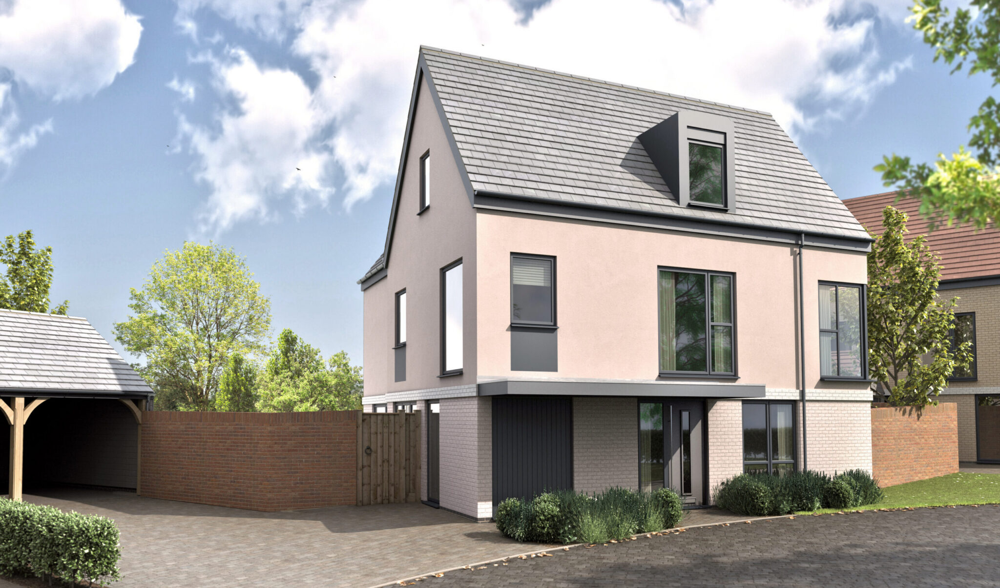A detached five bedroom new home for sale at Abbey Walk in Coggeshall, Essex