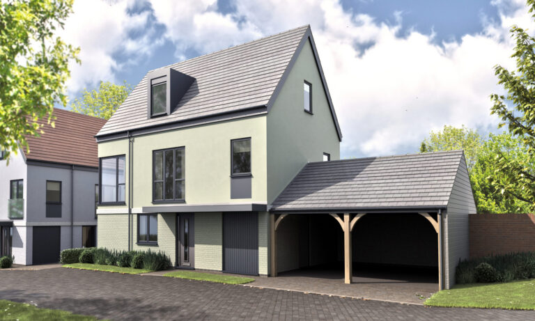A detached four bedroom new home for sale at Abbey Walk in Coggeshall, Essex